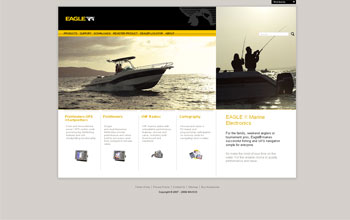 Screenshot of the Eagle Electronics web site